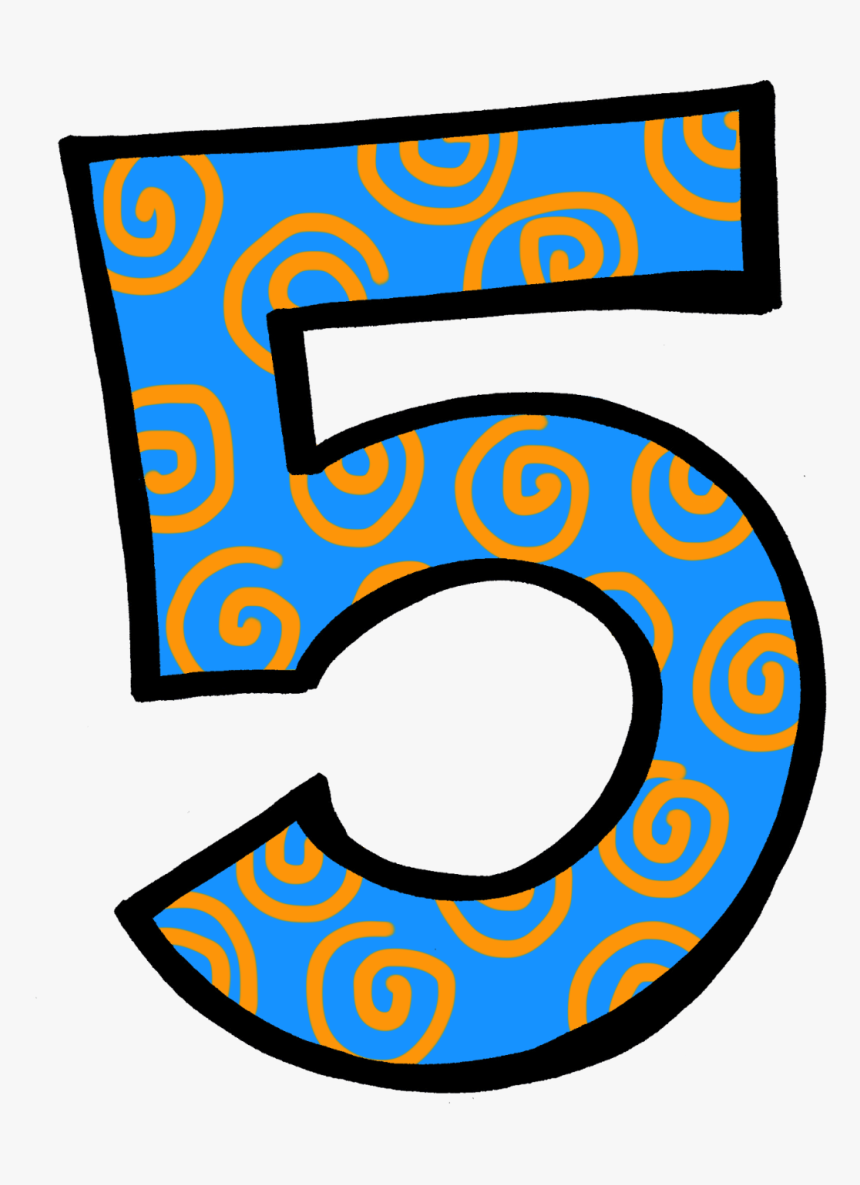 Frozen Clipart Number - Number 5 Clipart, HD Png Download, Free Download