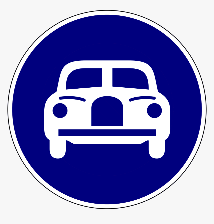 Motor Vehicles On The Motor Way Pw03 R2 11 - Light Vehicle Only Sign, HD Png Download, Free Download