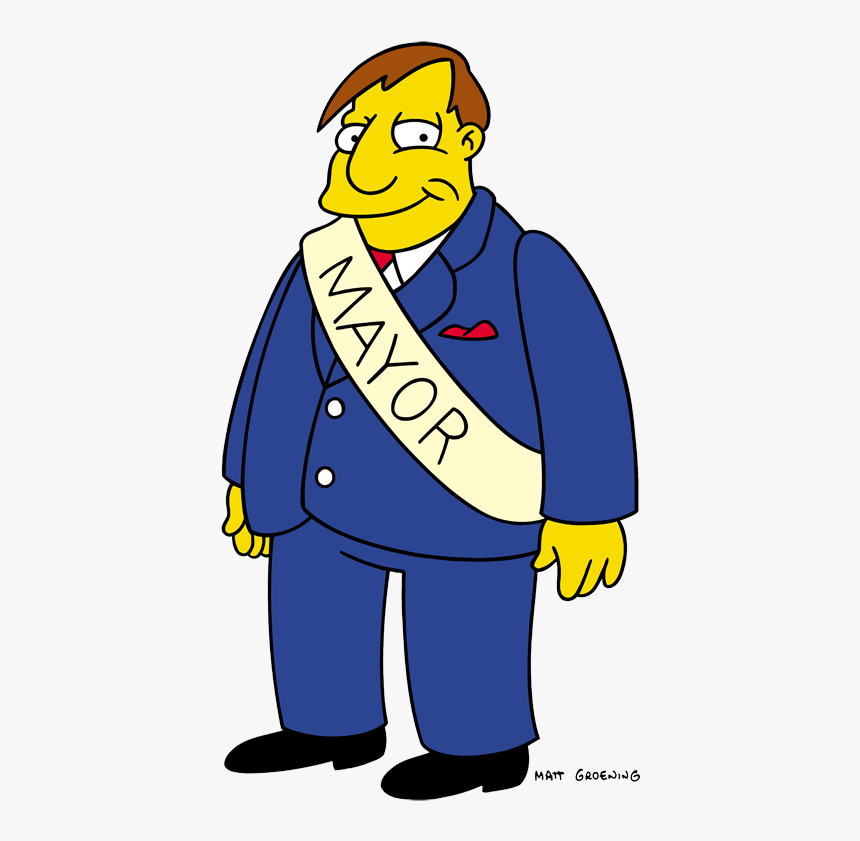 Simpsons Mayor, HD Png Download, Free Download