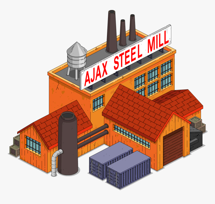 Ajax Steel Mill Unlock Roscoe - The Simpsons: Tapped Out, HD Png Download, Free Download