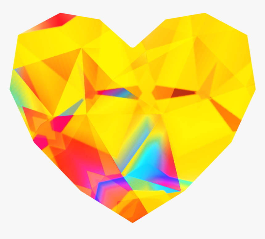 Kaleidoscopic Technicolor Dream Heart After Effects - Crystal, HD Png Download, Free Download