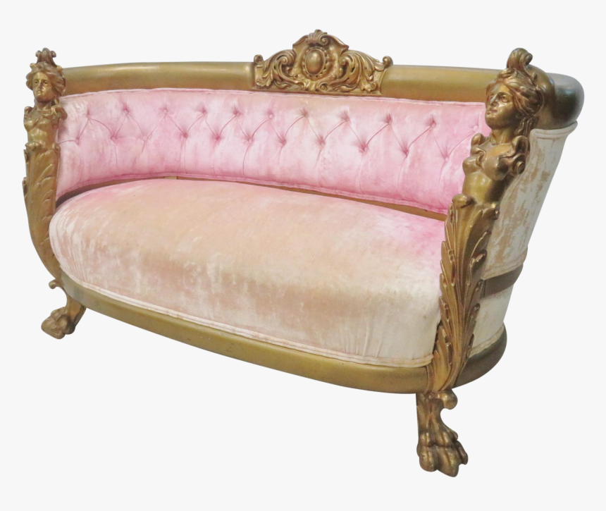 Victorian Couch Png - Loveseat, Transparent Png, Free Download