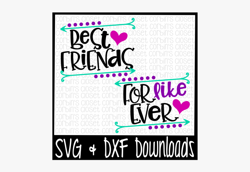 Free Best Friends Svg * Mommy And Me Svg * Best Friends - Best Friends Svg, HD Png Download, Free Download