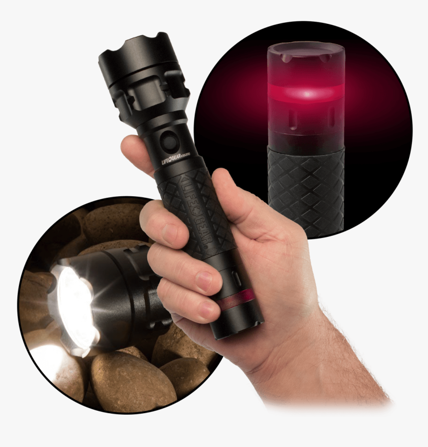 300 Lumen Cree Led Pro Series Red Alert Flashlight - Flashlight, HD Png Download, Free Download