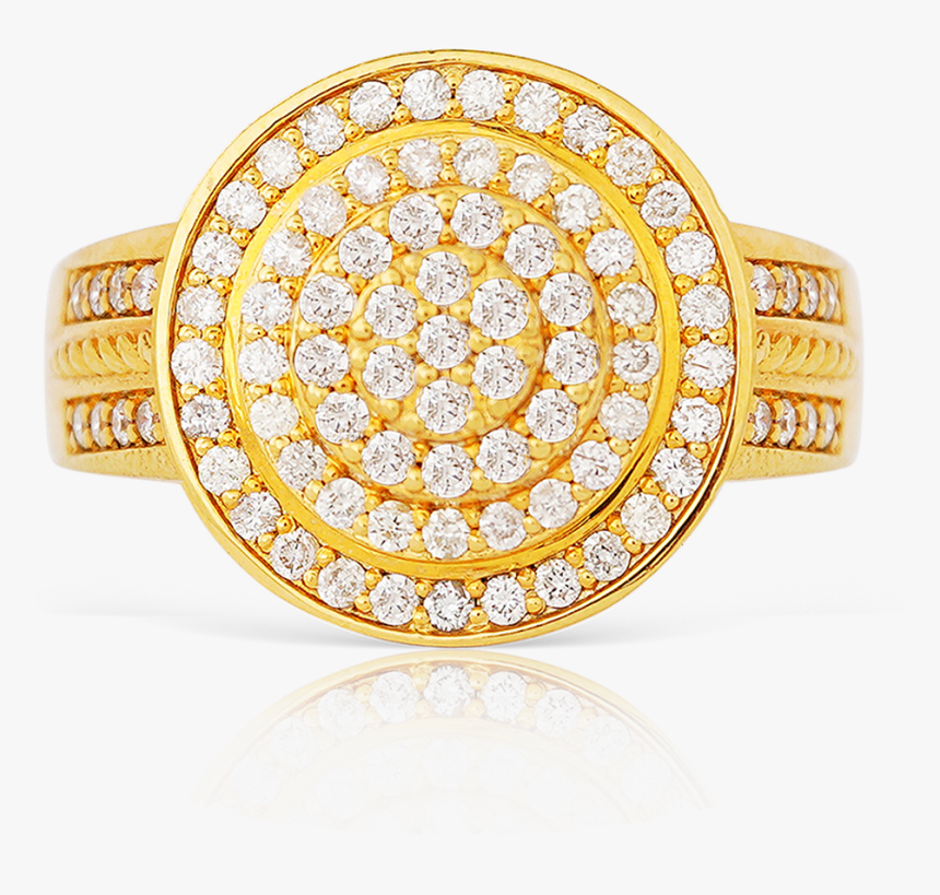 10k Yellow Gold Men"s Diamond Ring - Diamond, HD Png Download, Free Download