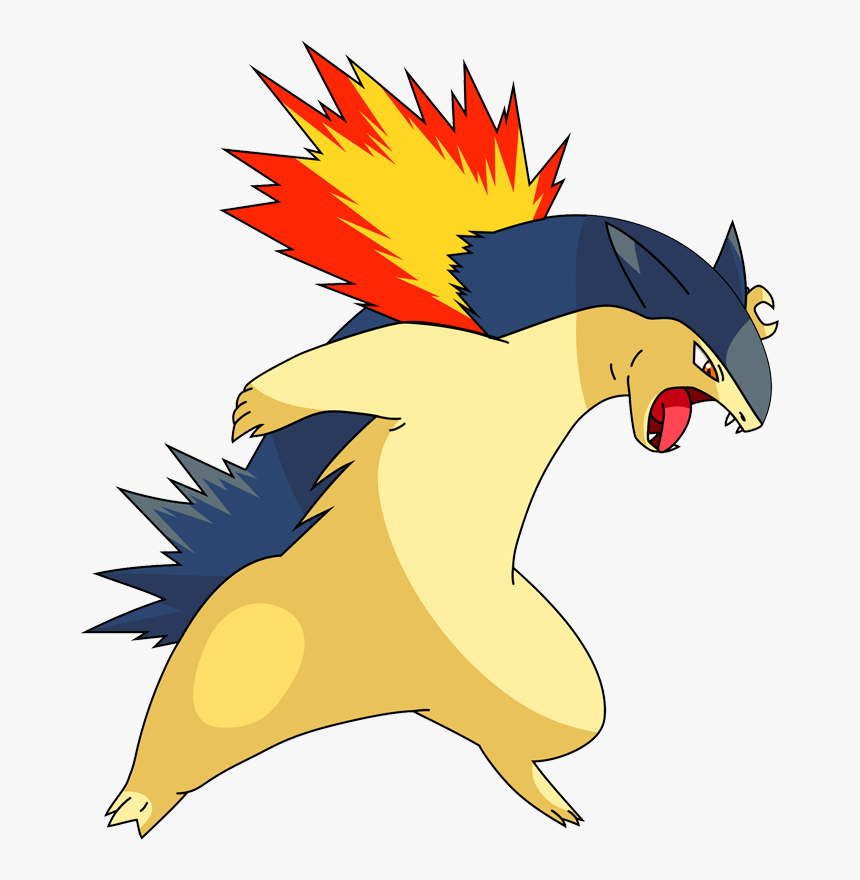 Fire Pokemon Png Clip Art Freeuse - Typhlosion Pokemon, Transparent Png, Free Download