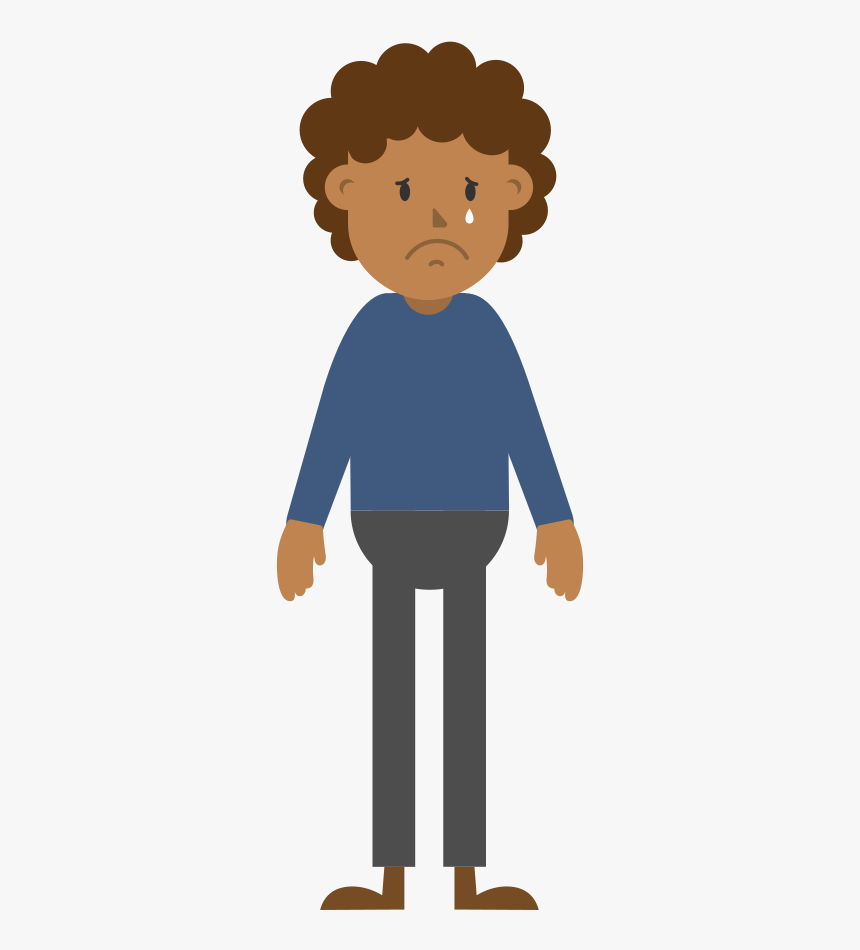 Sad Person Png - Sad Person Vector Png, Transparent Png, Free Download