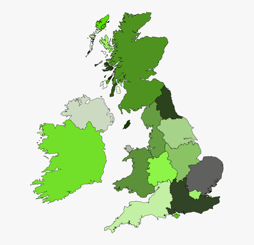 Tree,leaf,green - Uk Map Region Vector, HD Png Download, Free Download