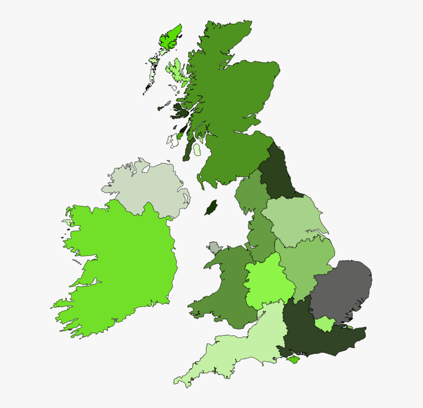 Tree leaf green Uk Map Region Vector HD Png Download Kindpng