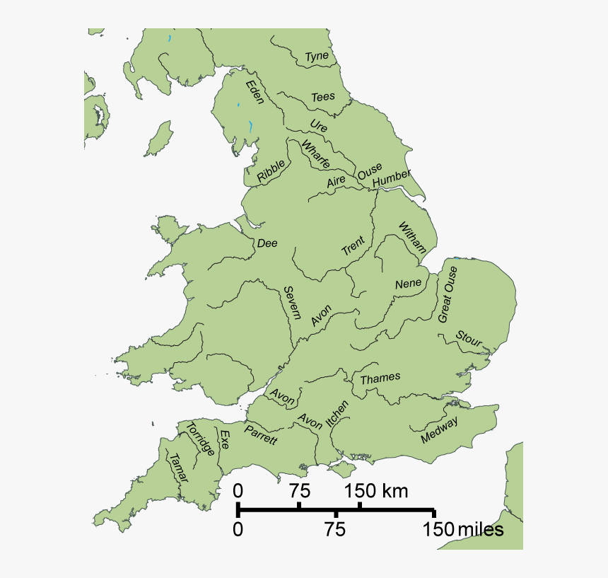 Gb4dot Rivers England - Main Rivers Of England, HD Png Download, Free Download