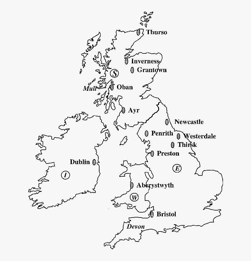 Transparent England Map Clipart - Great Britain Map White, HD Png Download, Free Download