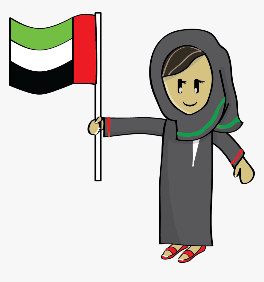 Transparent Uae Flag Png - Girl Uae Png, Png Download, Free Download