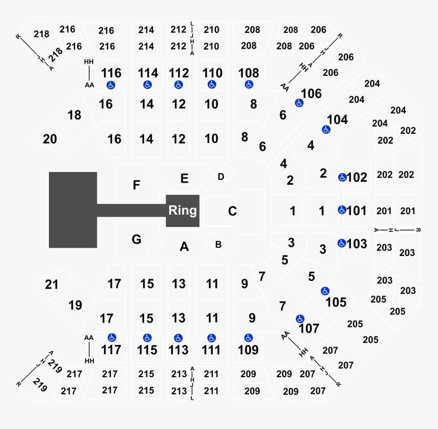 Mgm Grand Logo Png -mgm Grand Garden Arena Section - Seat Number Mgm Grand Garden Arena Seating Chart, Transparent Png, Free Download