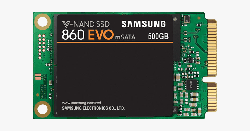 500gb 860 Evo, 550 / 520 Mb/s, V-nand Mlc, Sata 6gb/s, - Samsung Msata Ssd, HD Png Download, Free Download