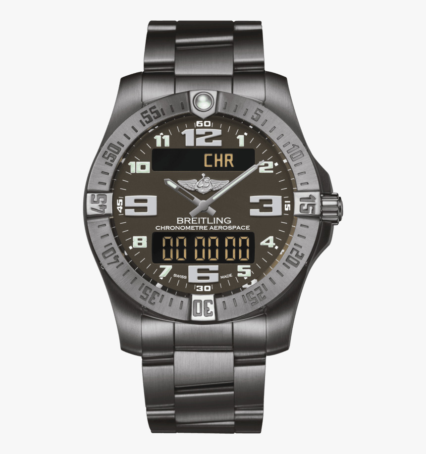 Aerospace Evo - E79363101f1e1 - Breitling Aerospace Evo Black Titanium, HD Png Download, Free Download