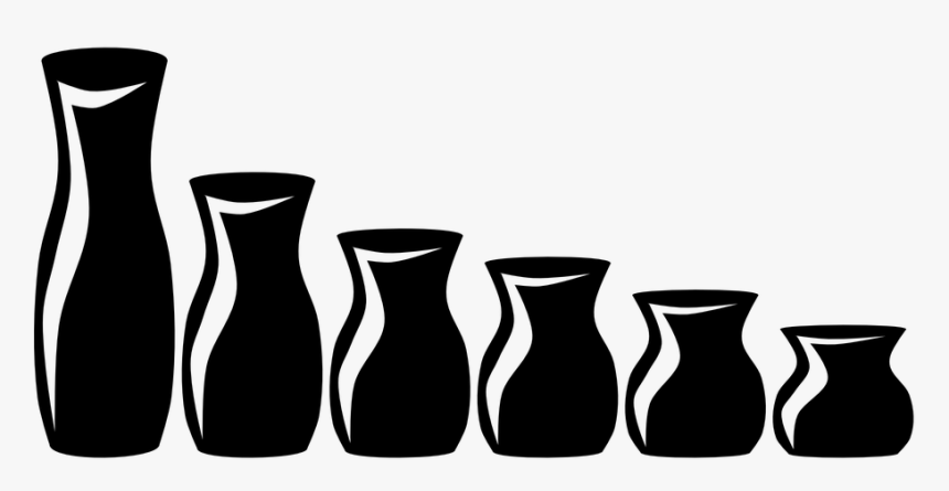 Bowl, Carafe, Ceramic, Pitcher, Pot, Pottery, Urn, - Vases Black And White Png, Transparent Png, Free Download