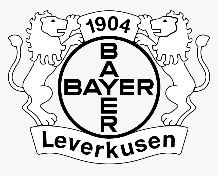 Bayer Leverkusen Logo Black And White - Bayer Leverkusen Logo White Png, Transparent Png, Free Download