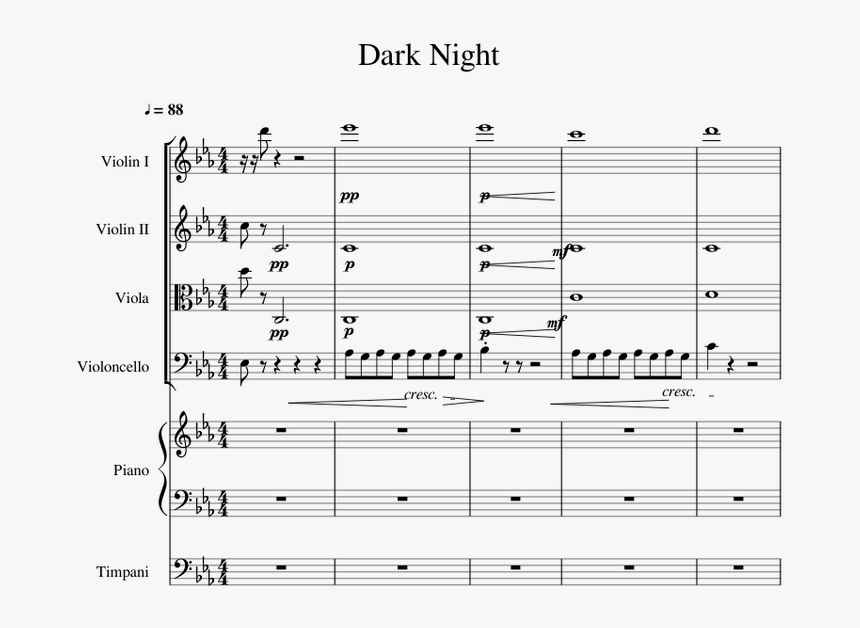 Tango In Ebony Piano Sheet, HD Png Download, Free Download