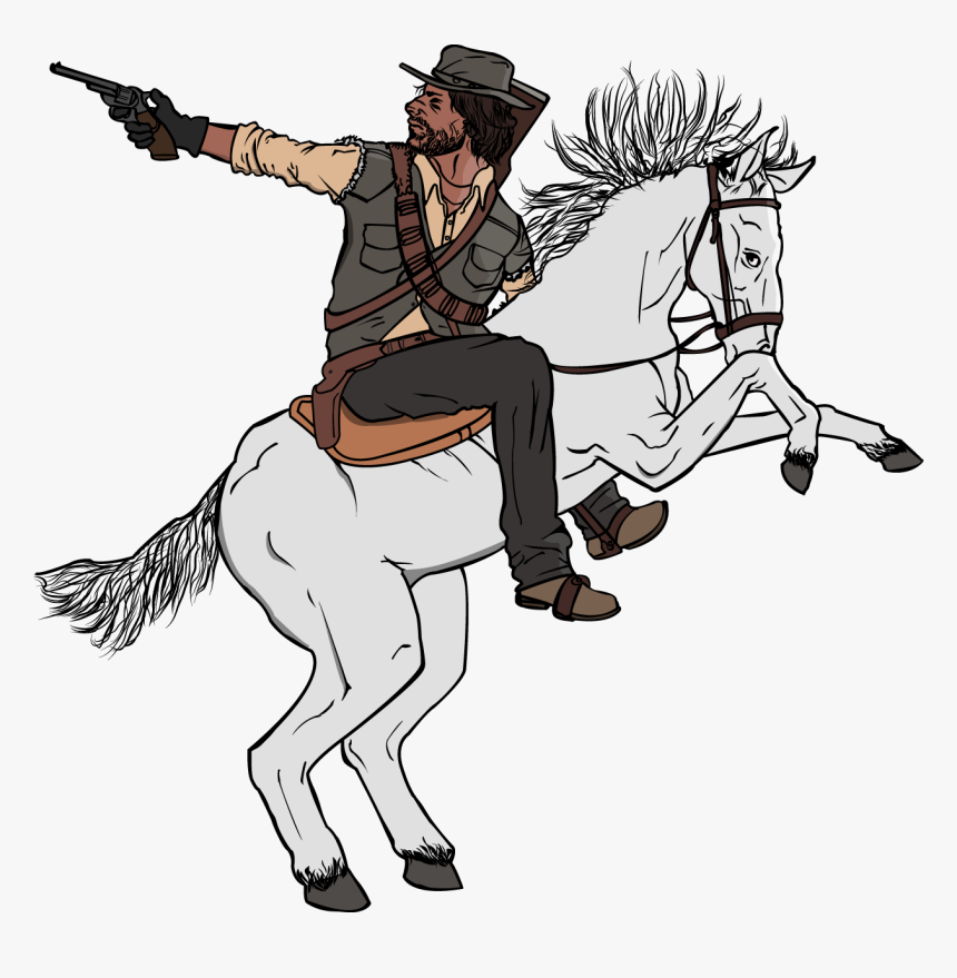 John Martston Ink - Easy Red Dead Drawings, HD Png Download, Free Download