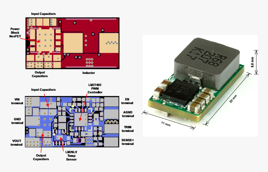 25a Synchronous Buck Converter Pcb Layout And Implementation - Dc Dc Converter Pcb, HD Png Download, Free Download