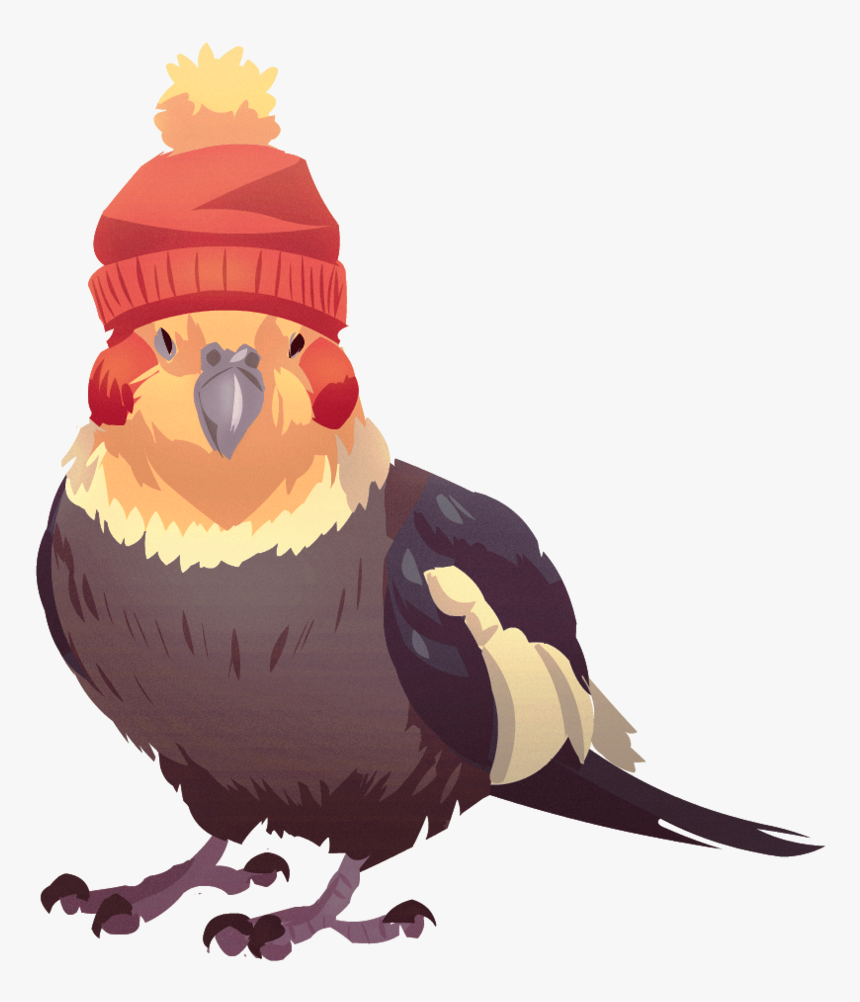 Tielhat By Shalmons - Cute Chibi Cockatiel Drawing, HD Png Download, Free Download