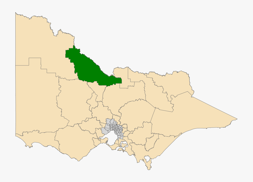Vic Murray Plains District 2014 - Outline Map Of Victoria, HD Png Download, Free Download
