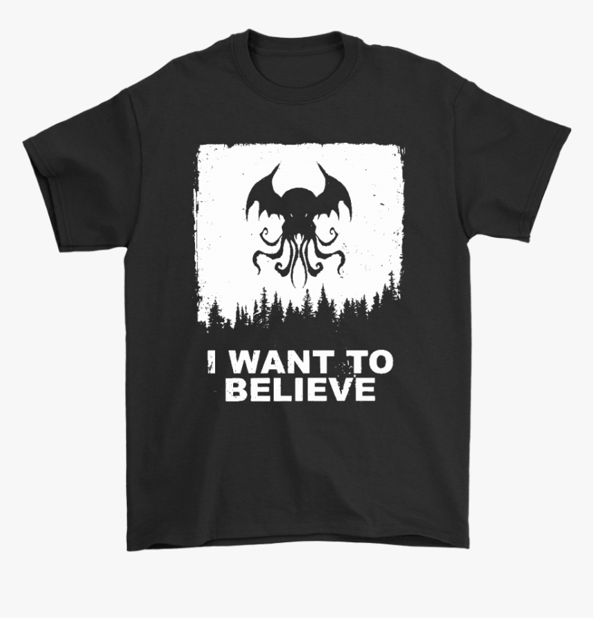 I Want To Believe Cthulhu X-files Alien Mashup Shirts - Green Day Shirt Hot Topic, HD Png Download, Free Download