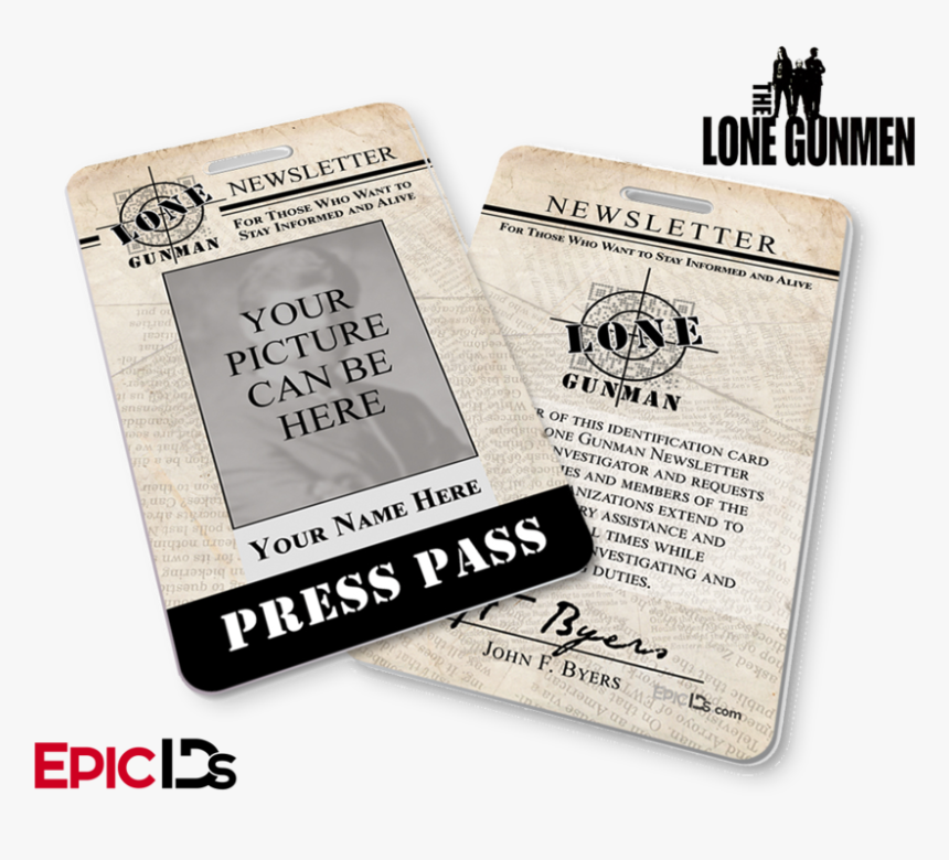 The X-files / The Lone Gunmen Inspired "personalized - Lone Gunmen, HD Png Download, Free Download