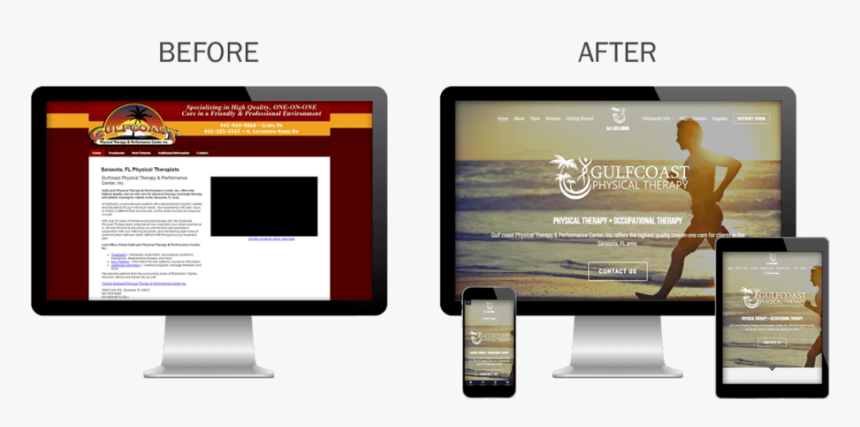 Gulfcoast Physical Therapy Before And After - Online Advertising, HD Png Download, Free Download