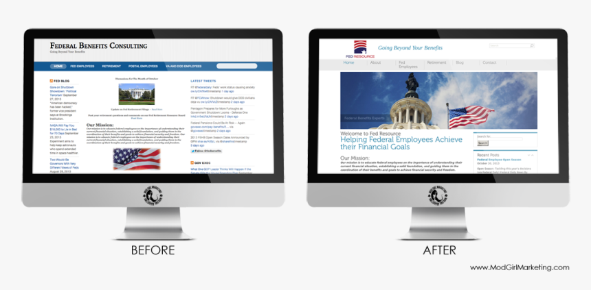 Before And After Web Design Fed Resource - Before After Website Design, HD Png Download, Free Download