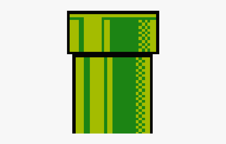 Warp Pipe Png - 8 Bit Mario Pipe, Transparent Png, Free Download