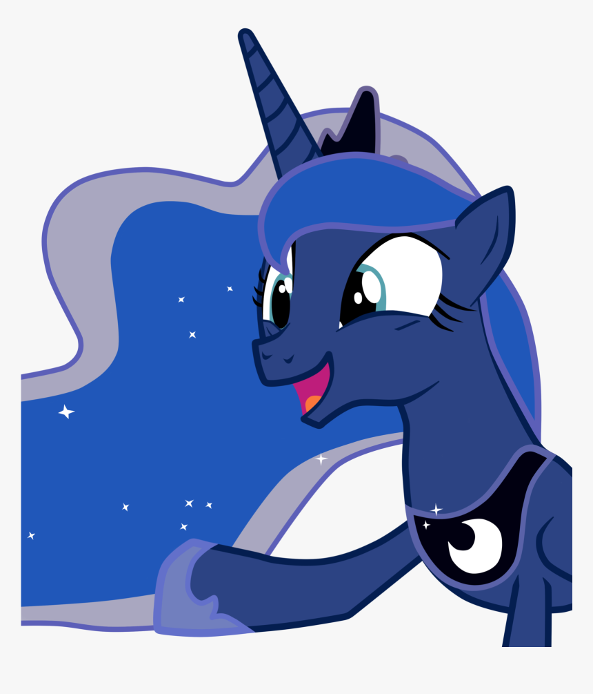 Second Life General Clip Art Free - Mlp Luna Transprent Happy, HD Png Download, Free Download