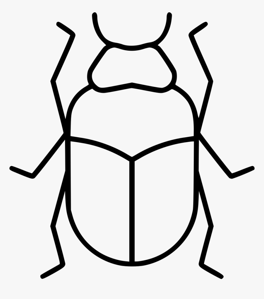 Scarab - Black And White Scarab Free, HD Png Download, Free Download