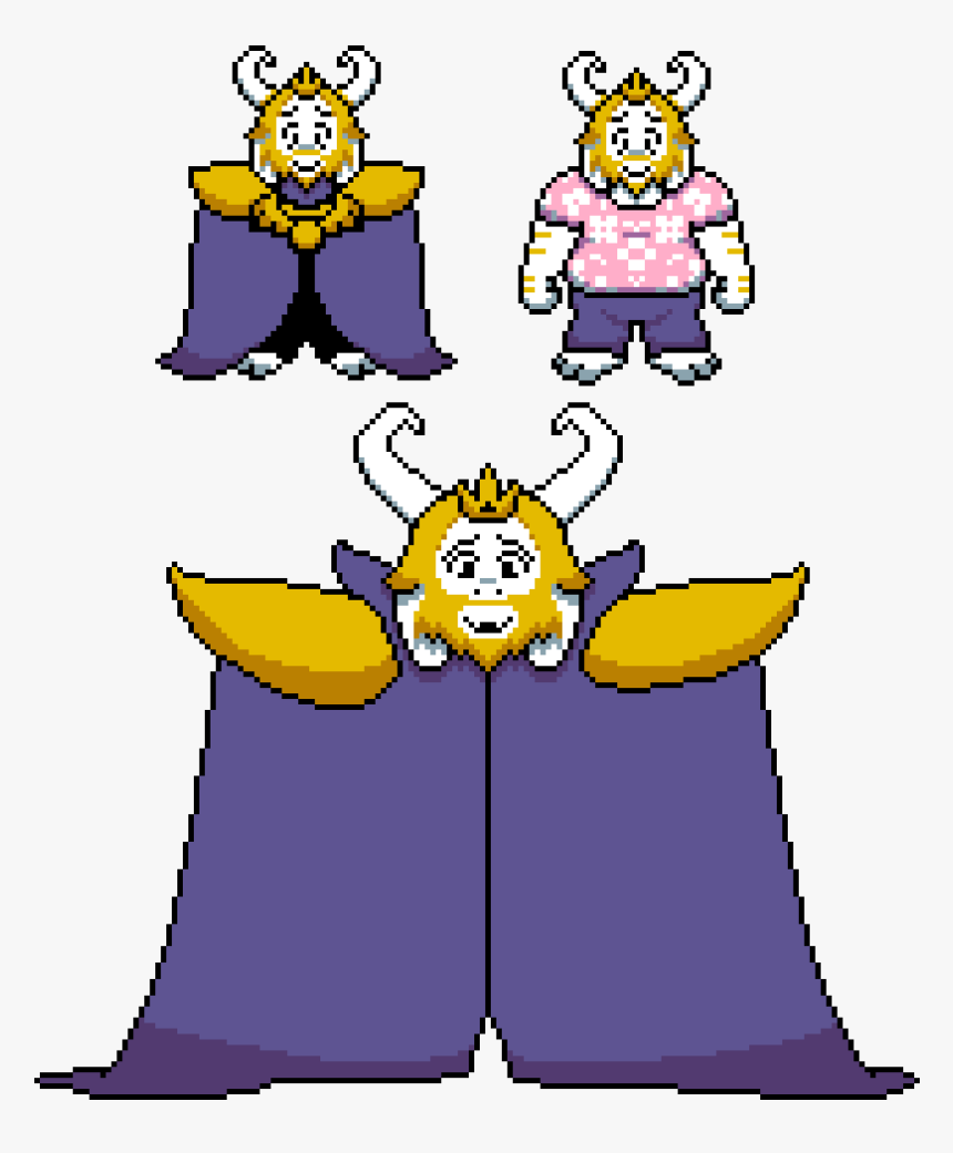 Undertale Asgore Colored Sprite, HD Png Download, Free Download