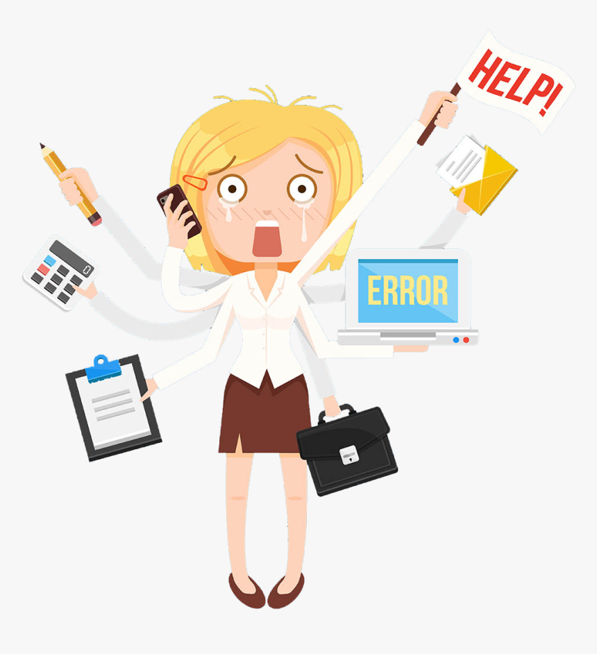 Clip Art Origin Evernote Software Clip - Kartun Sibuk Kerja, HD Png Download, Free Download