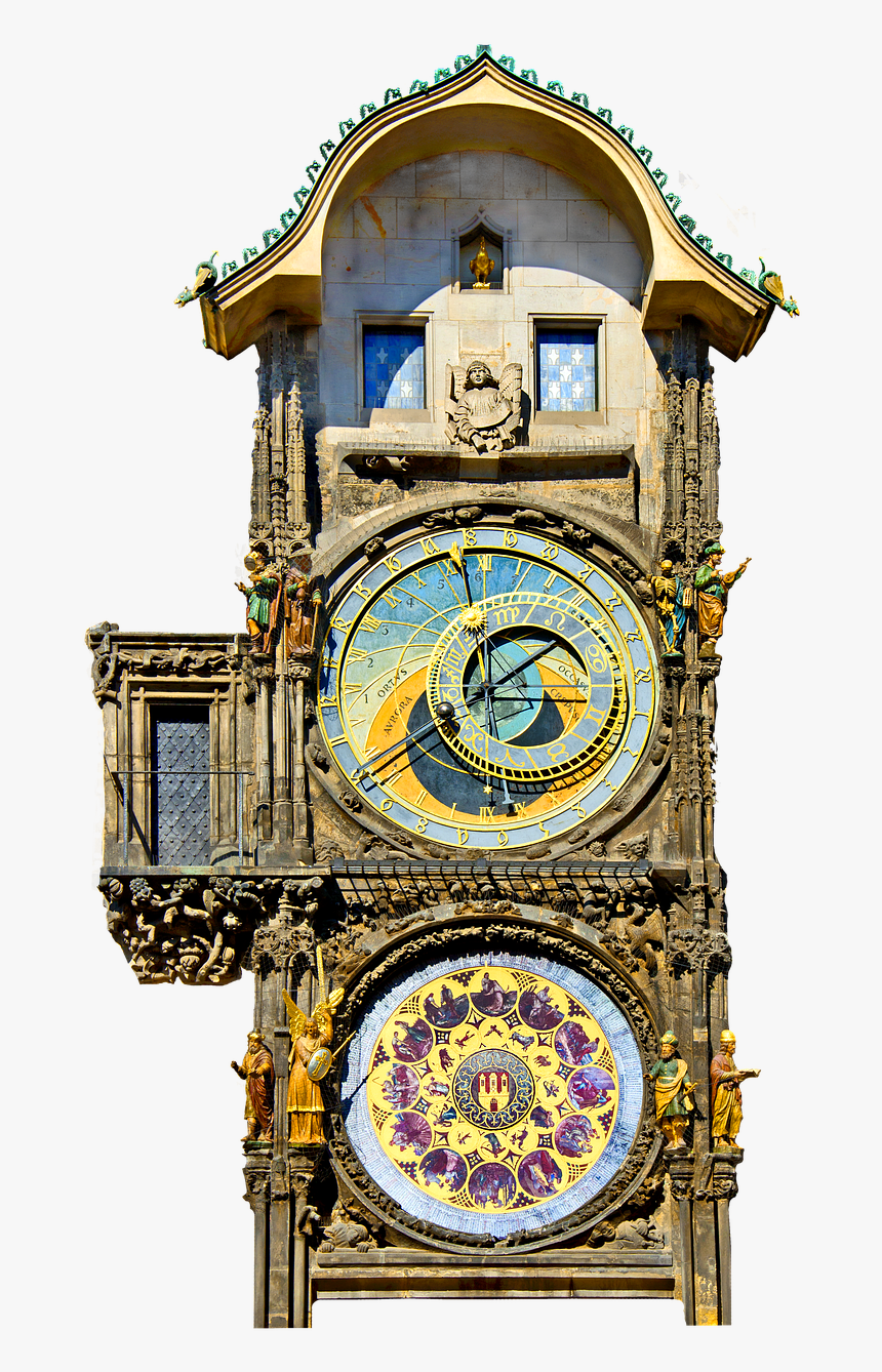 Clock Prague Astronomical Clock Free Photo - Prague Astronomical Clock, HD Png Download, Free Download