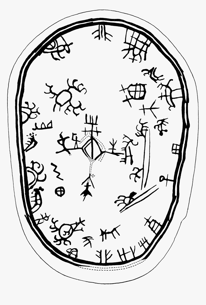 Sámi Mythology Shaman Drum Samisk Mytologi Schamantrumma - Shamanism Symbols Transparent Background, HD Png Download, Free Download