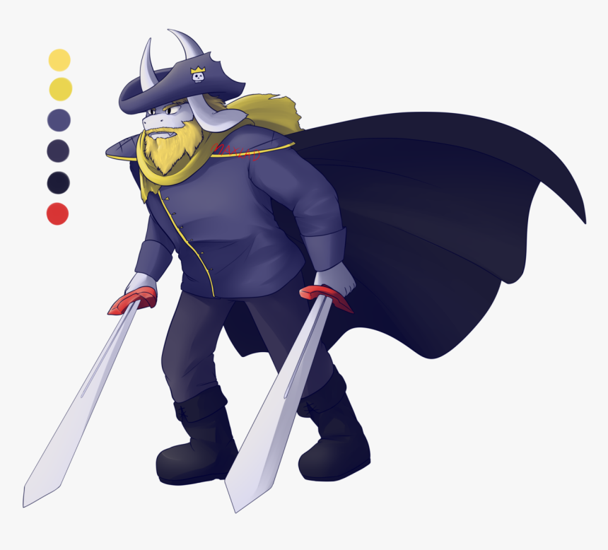 King Of The Pirates, Gold D Ro-
pirate King, Asgore - Undercurrent Asgore, HD Png Download, Free Download