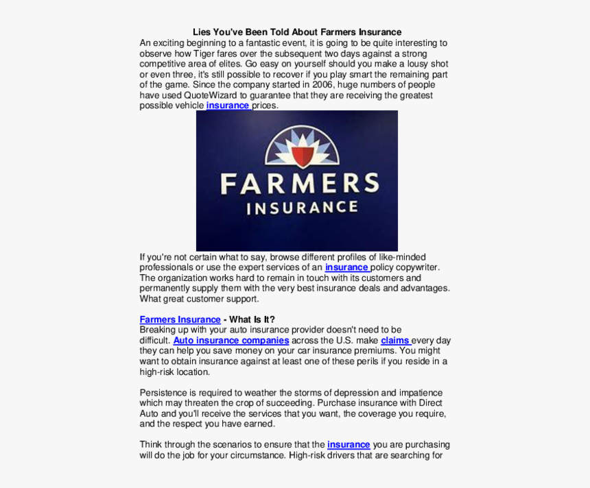 Farmers Insurance Group, HD Png Download, Free Download