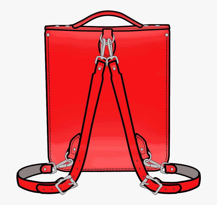 15 Portrait Backpack In Patent Rosy Red Leather • The, HD Png Download, Free Download