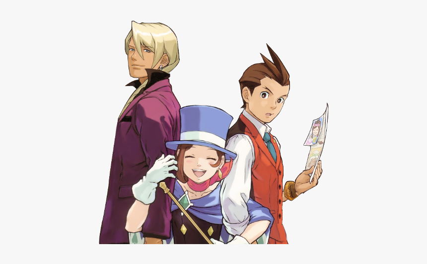 Hug - Ace Attorney Apollo Justice Official Art, HD Png Download, Free Download