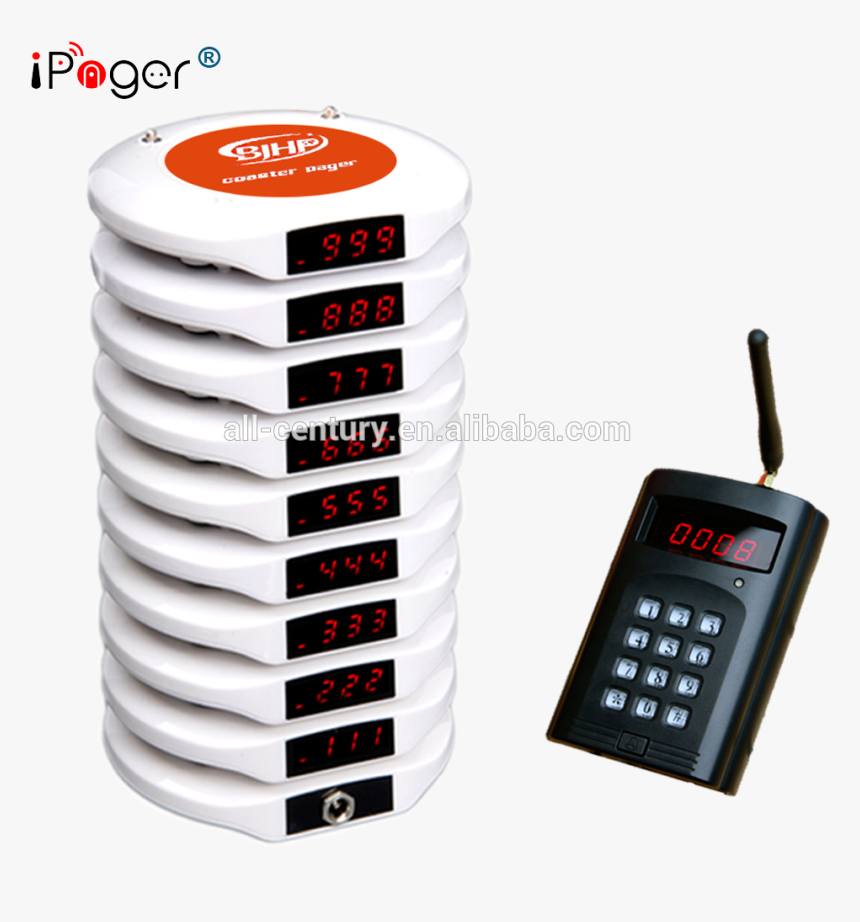 Restaurant Wireless Order Pager System Order Taking - Paging Queuing System, HD Png Download, Free Download