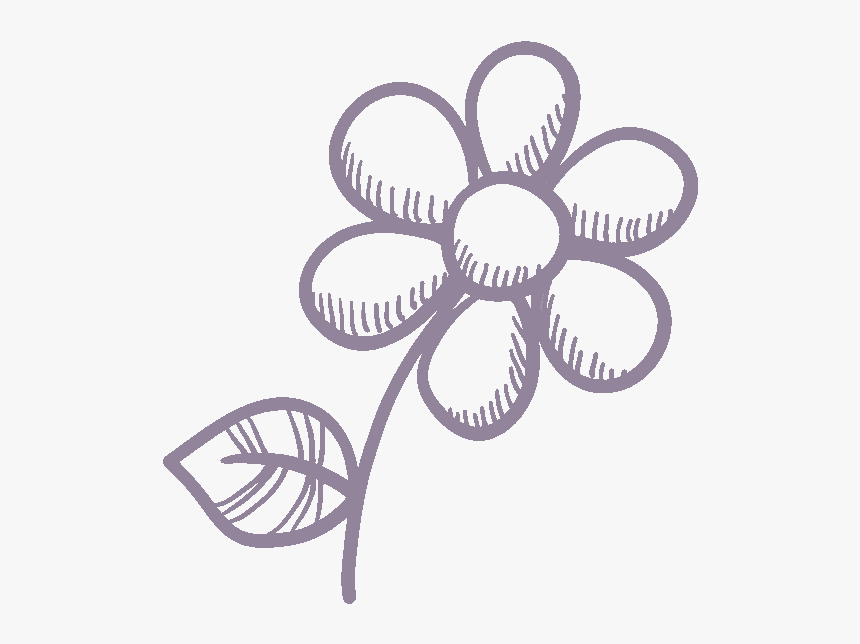 Flower Icon Sketch, HD Png Download, Free Download