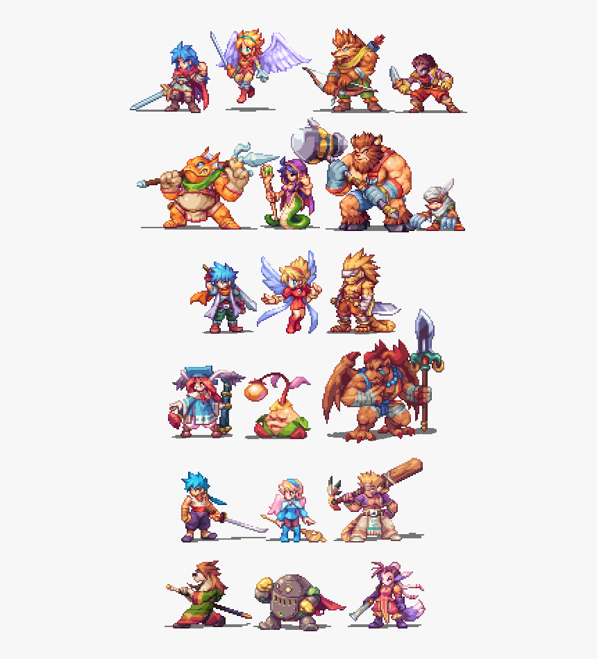 Breath Of Fire 1 Characters, HD Png Download - kindpng