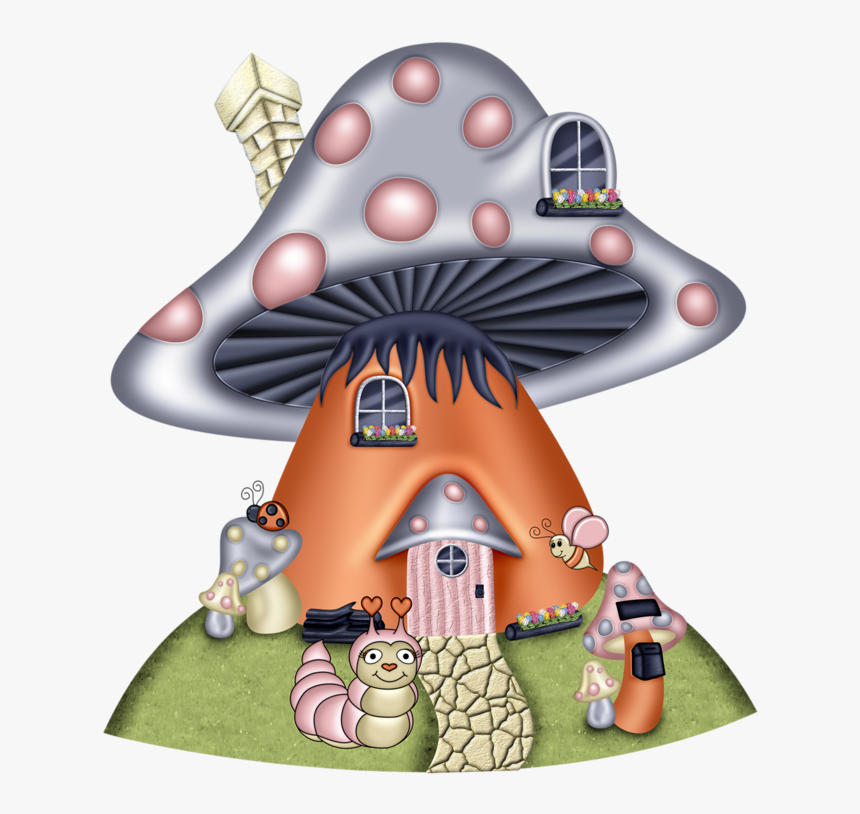Gnome Clipart Mushroom House - Gnome House Clipart Png, Transparent Png, Free Download