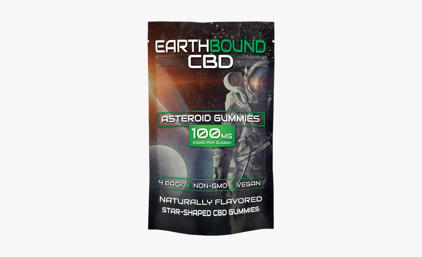 Earthbound Cbd Asteroid Gummies 100mg - Flyer, HD Png Download, Free Download