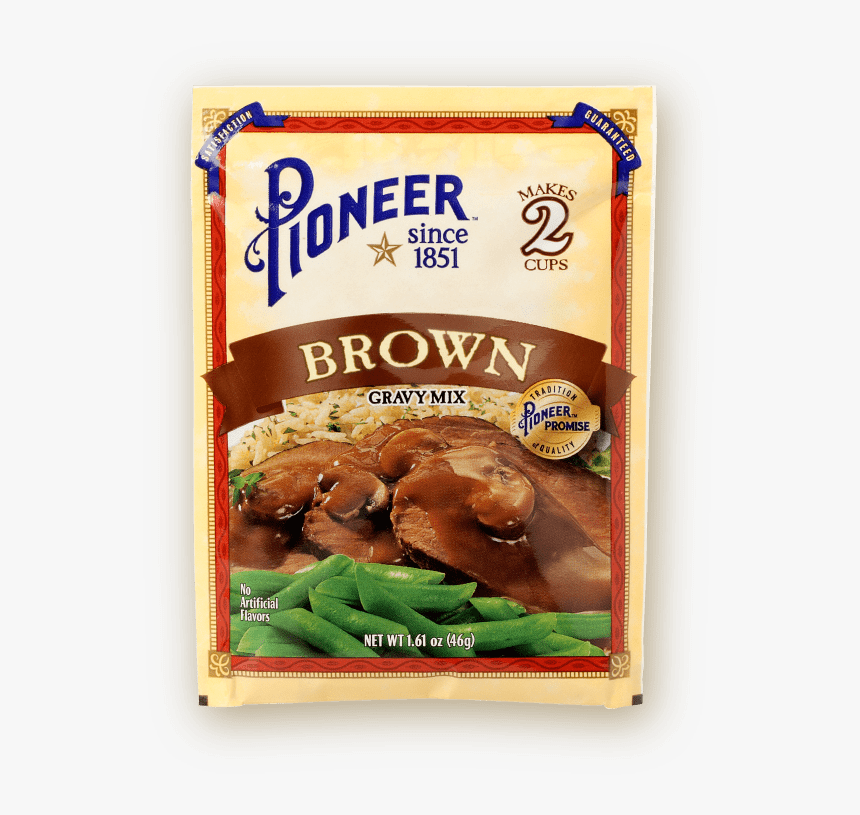 Brown Gravy Mix Packaging - Pioneer Gravy, HD Png Download, Free Download
