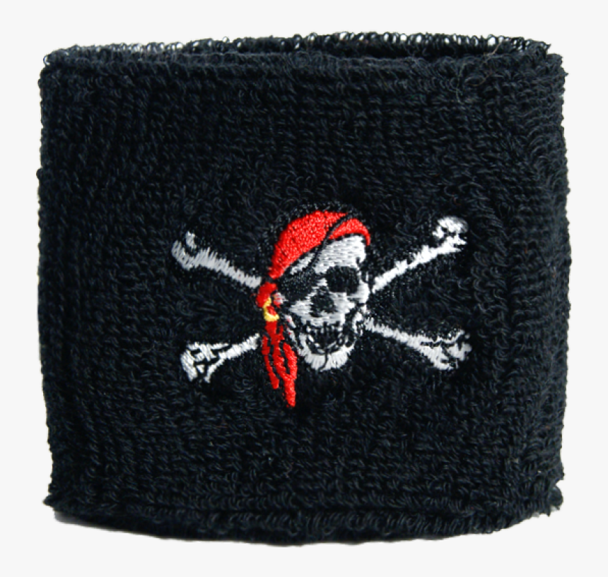 Pirate With Bandana Wristband / Sweatband - Woolen, HD Png Download, Free Download