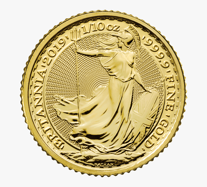 Britannia 2019 1/10 Oz Gold Coin"
 Src="https - Britannia Gold Coin 2019, HD Png Download, Free Download