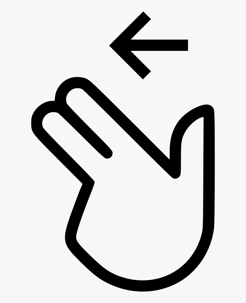 Two Finger Swipe Left - Swipe Left Icon Png, Transparent Png, Free Download